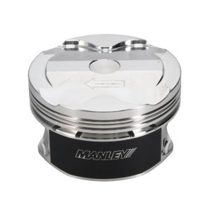 Ford Coyote Piston Set - Manley Performance - Platinum Series, +1cc Dish, 3.667in Bore, 11:1 CR - `18-`27